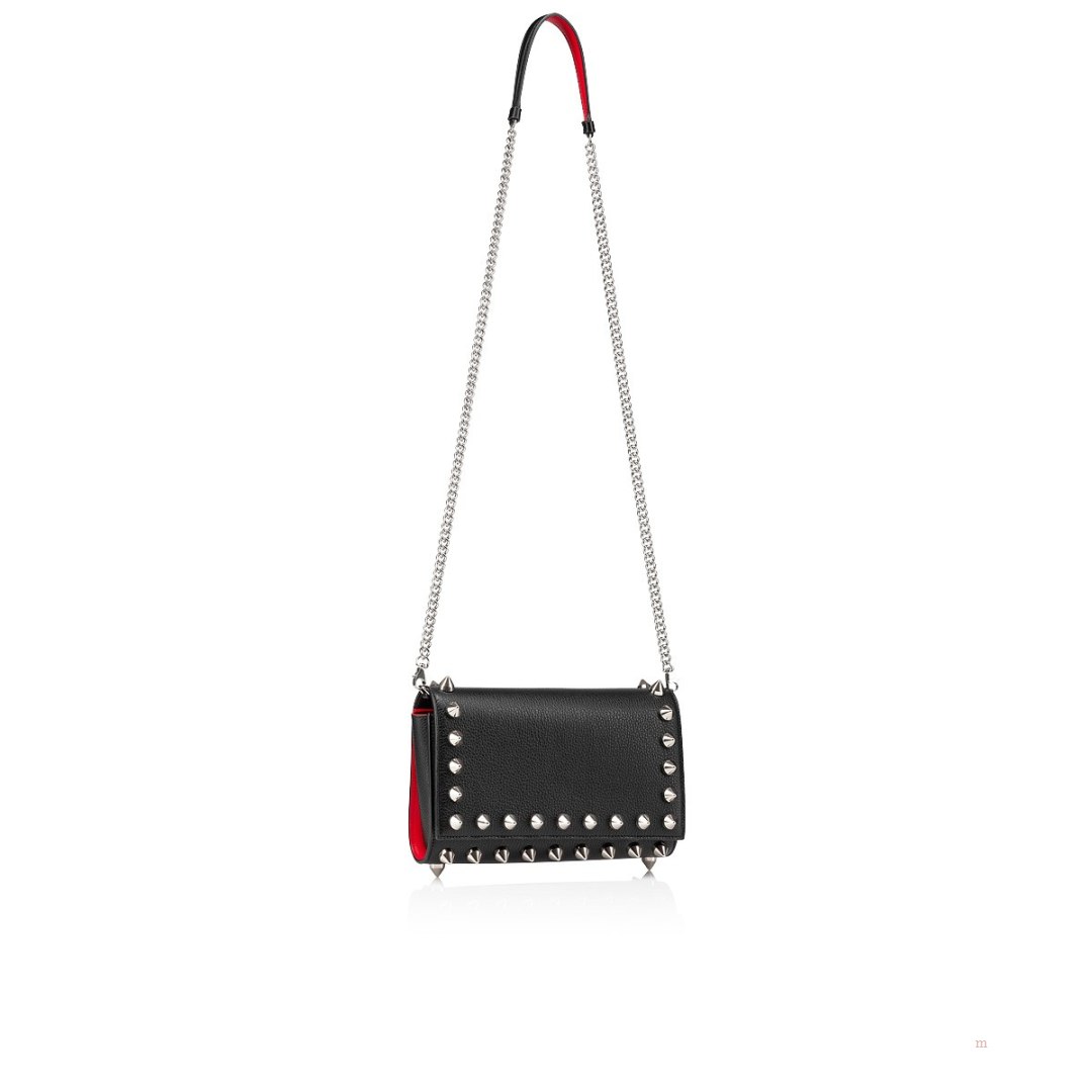 Christian Louboutin Paloma pouch Women's Clutch Bag Black | KASRVT385