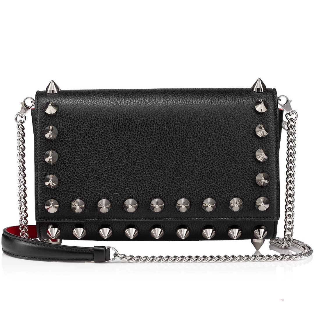 Christian Louboutin Paloma pouch Women\'s Clutch Bag Black | KASRVT385