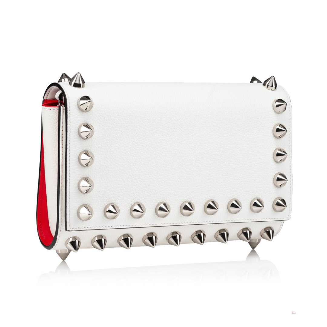 Christian Louboutin Paloma pouch Women's Clutch Bag White | RLPSDU754