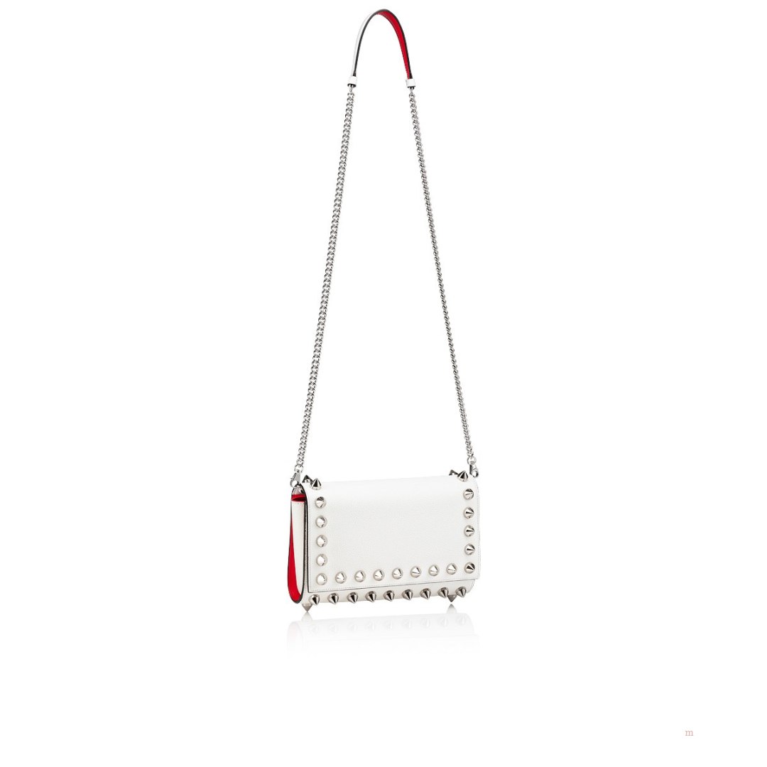 Christian Louboutin Paloma pouch Women's Clutch Bag White | RLPSDU754