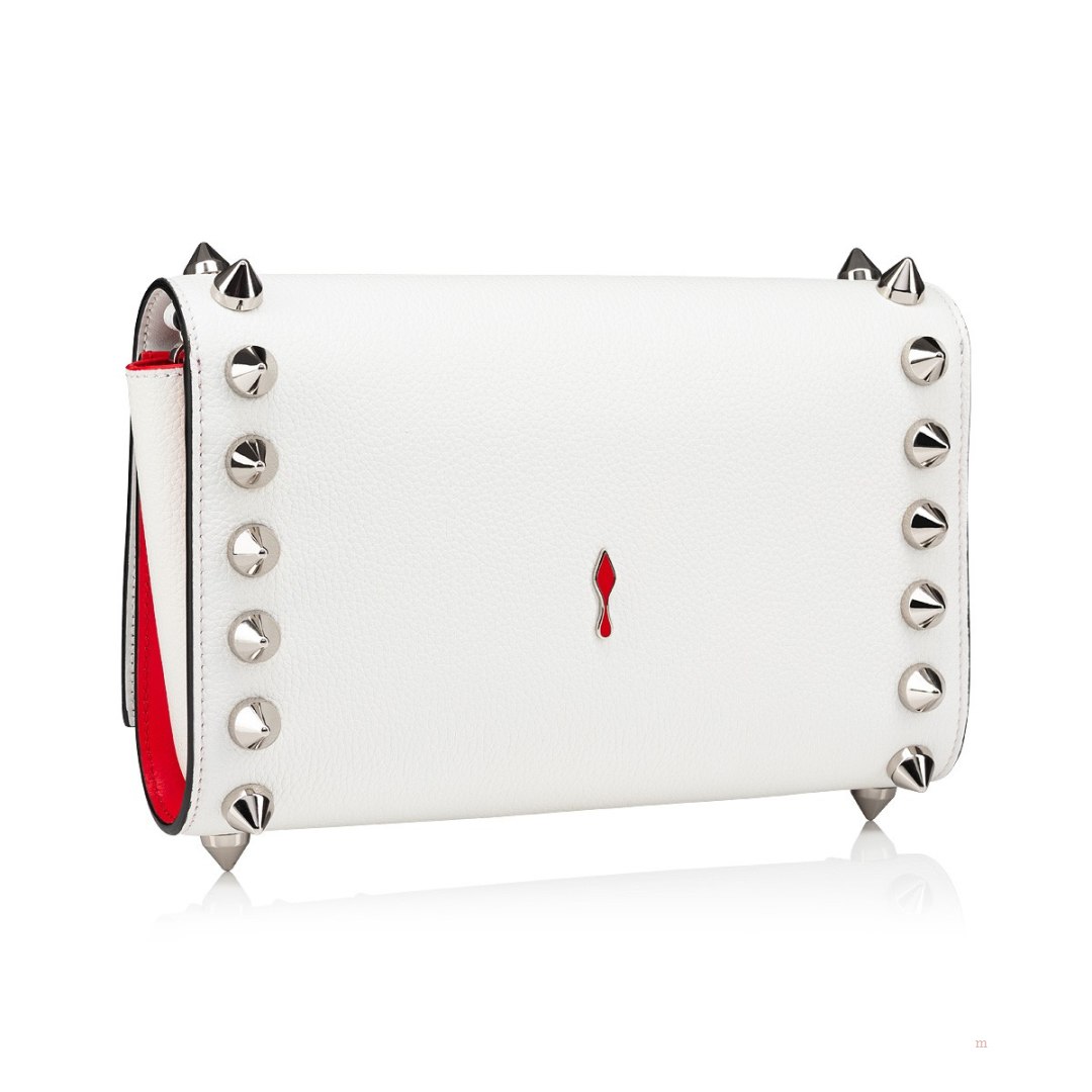 Christian Louboutin Paloma pouch Women's Clutch Bag White | RLPSDU754