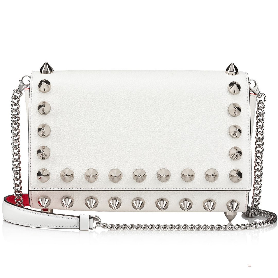 Christian Louboutin Paloma pouch Women\'s Clutch Bag White | RLPSDU754