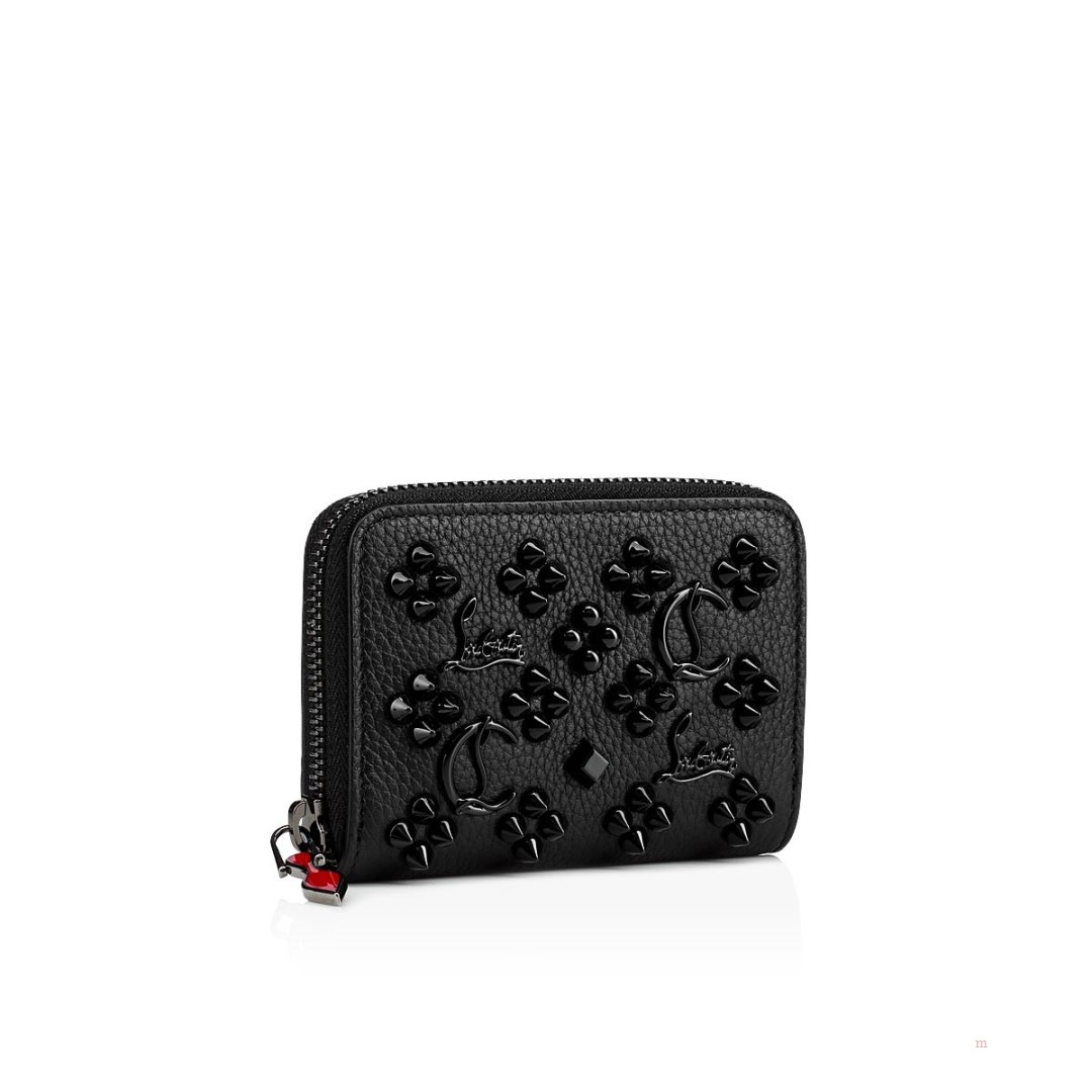 Christian Louboutin Panettone coin purse Women's Purse Black | VBOUZL149