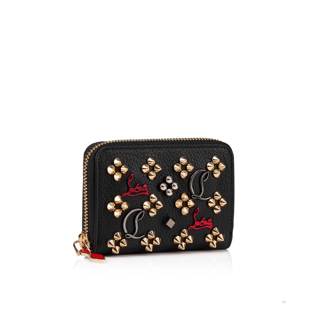 Christian Louboutin Panettone coin purse Women's Purse Black | YHBLPS076