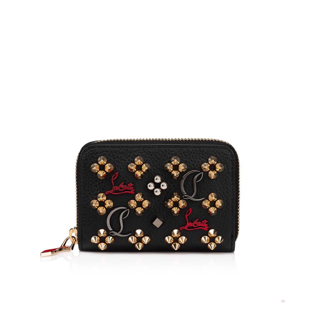 Christian Louboutin Panettone coin purse Women\'s Purse Black | YHBLPS076