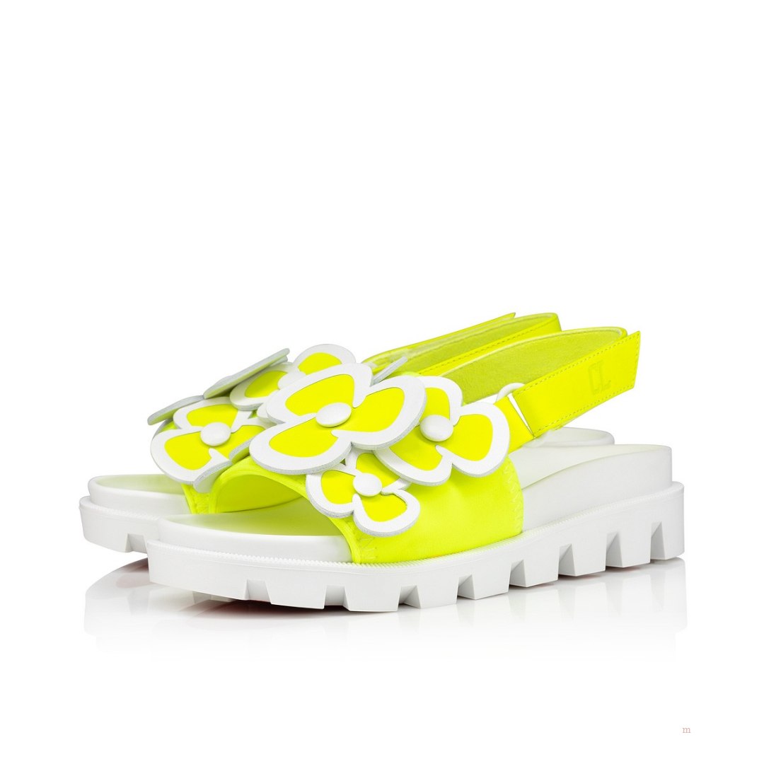 Christian Louboutin Pensamoi Girls' Sandals Yellow | ORKZWY812