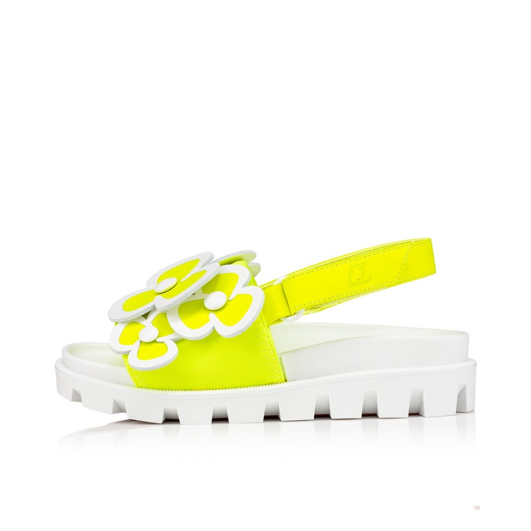 Christian Louboutin Pensamoi Girls' Sandals Yellow | ORKZWY812