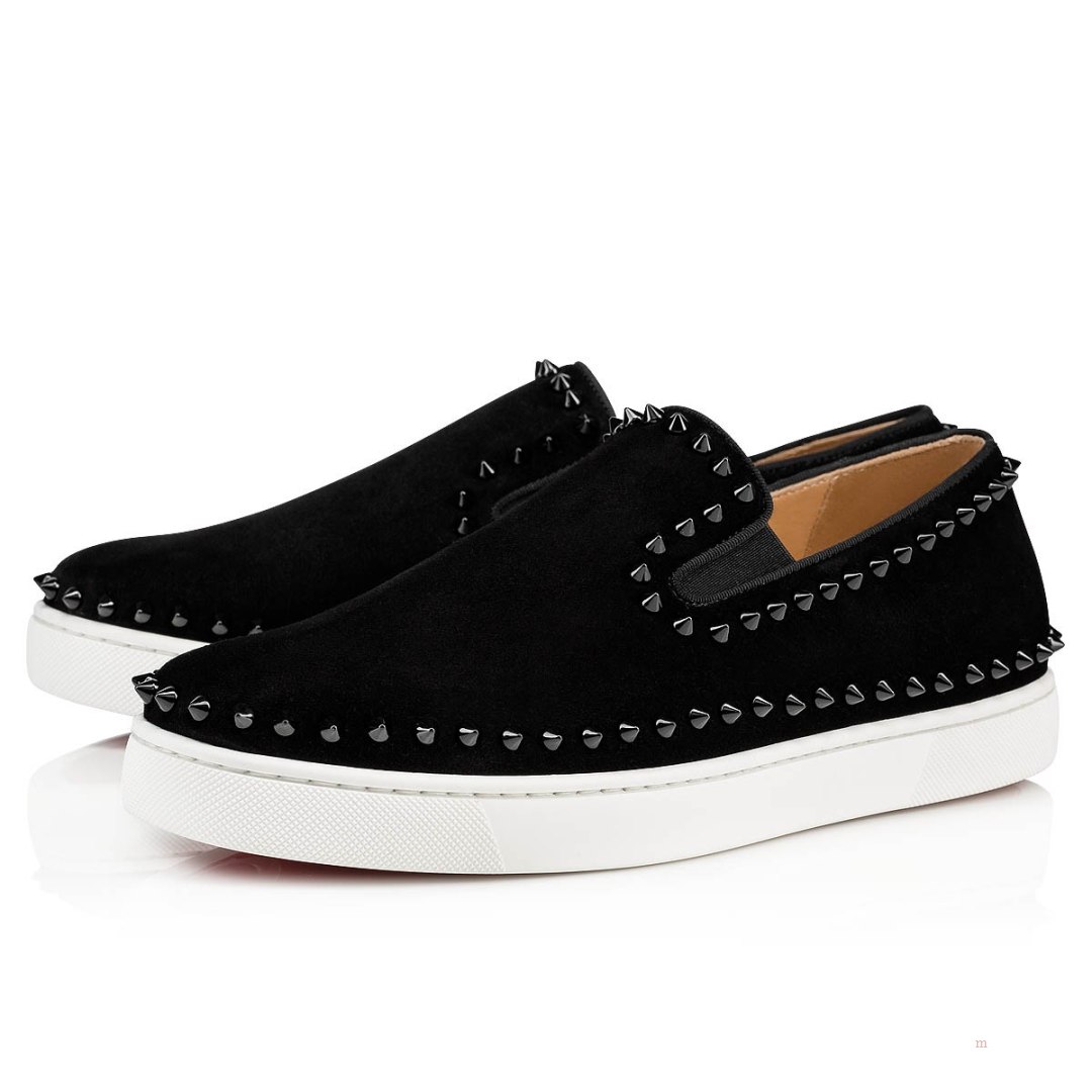 Christian Louboutin Pik Boat Men's Sneakers Black | VBGNAC607