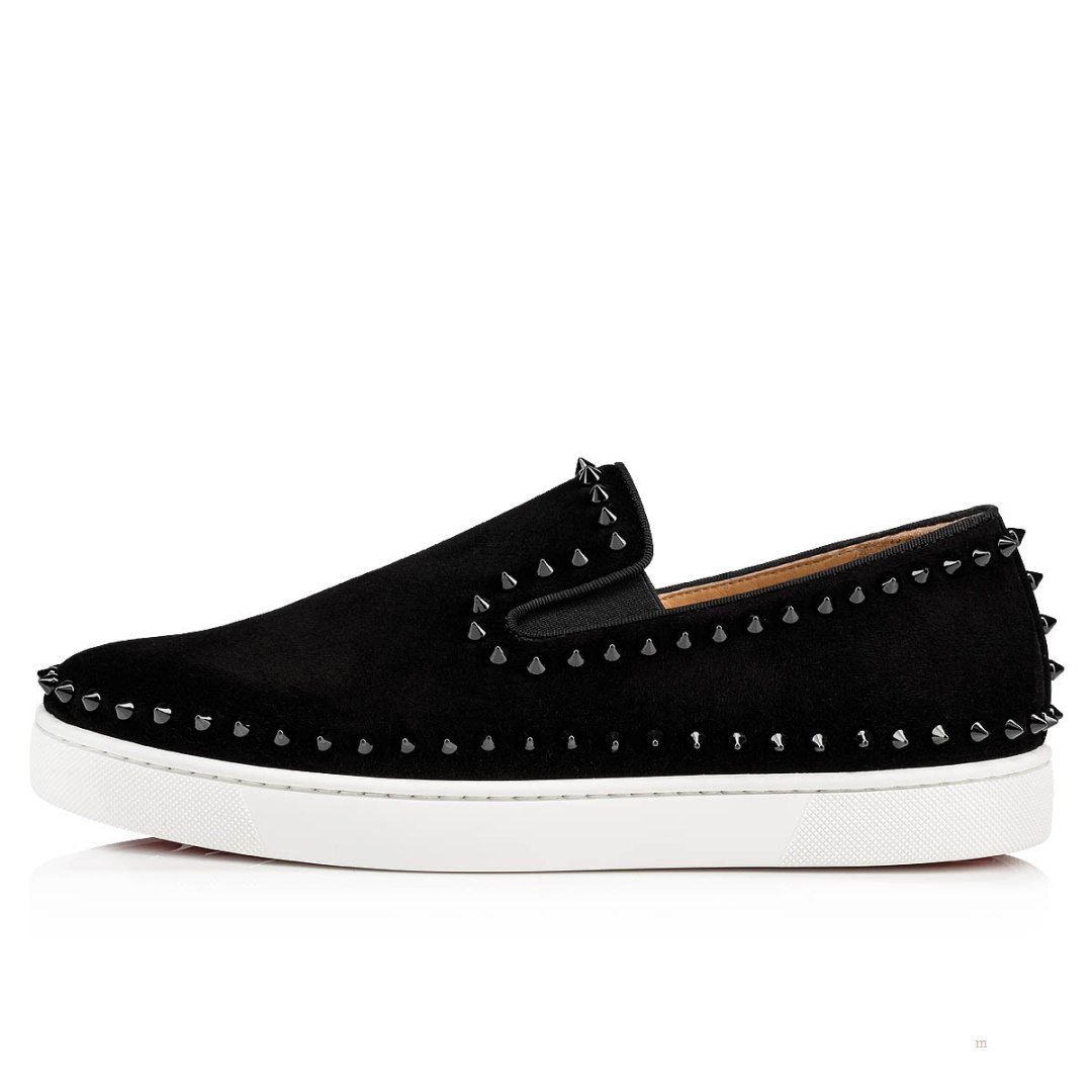 Christian Louboutin Pik Boat Men's Sneakers Black | VBGNAC607