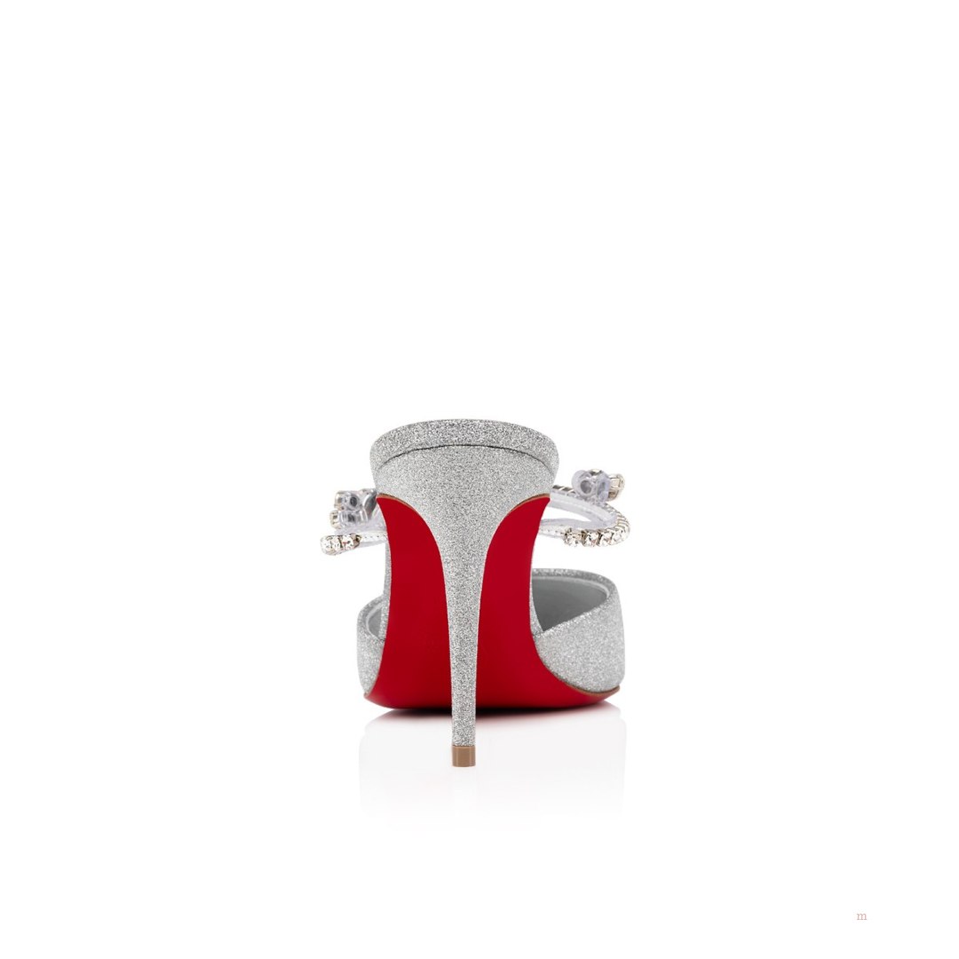 Christian Louboutin Planet Queen Women's Mules Silver | UIXTNG592