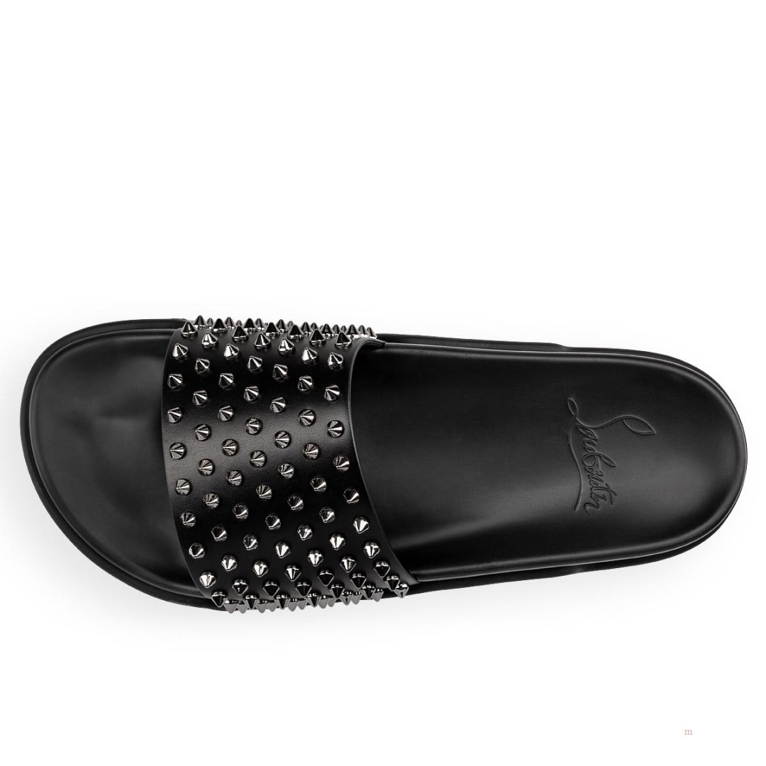 Christian Louboutin Pool Fun Men's Mules Black | SYOGVH827