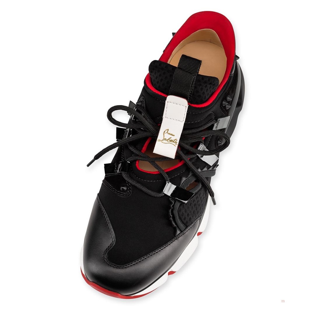 Christian Louboutin Red-Runner Men's Sneakers Black | YOJHSL549