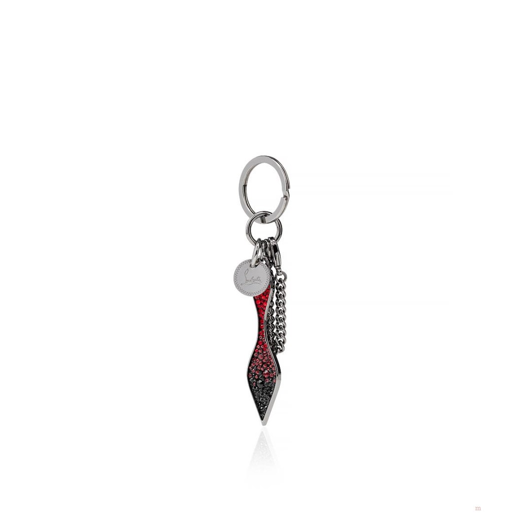 Christian Louboutin Red Sole keyring Women's Keyring Black | LBJNTI659