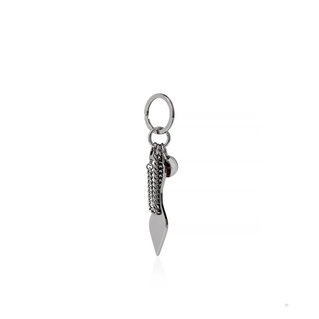 Christian Louboutin Red Sole keyring Women's Keyring Black | LBJNTI659