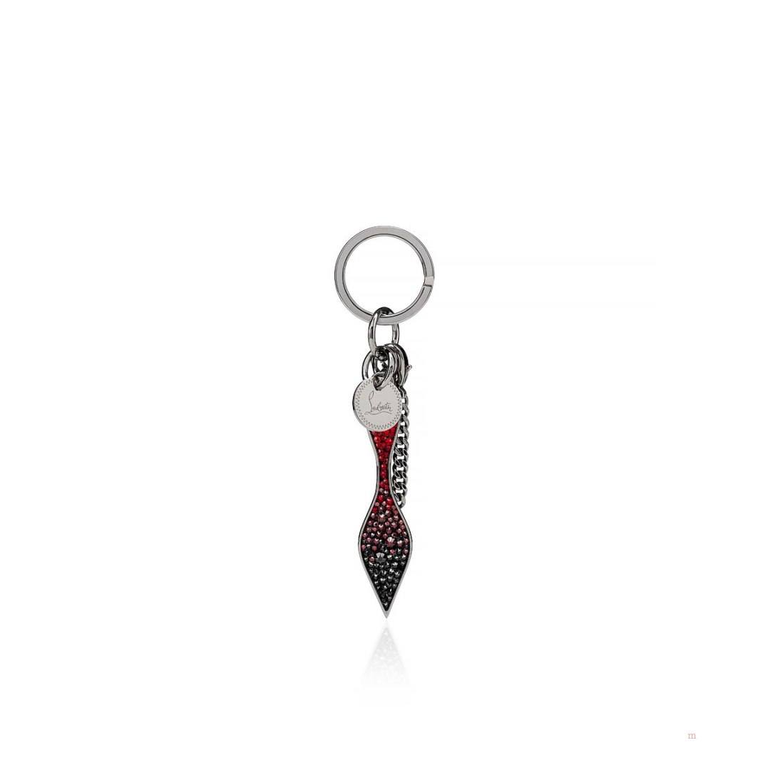 Christian Louboutin Red Sole keyring Women\'s Keyring Black | LBJNTI659