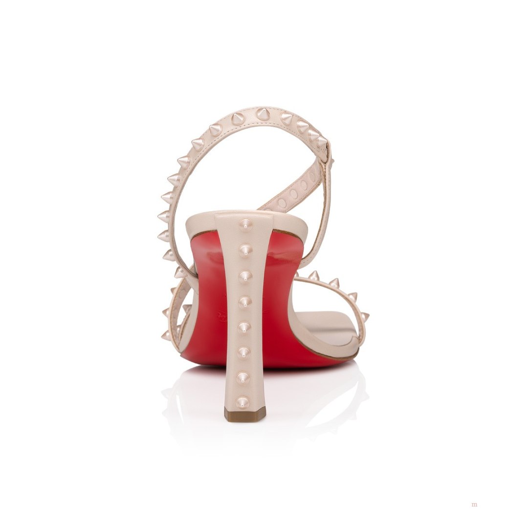 Christian Louboutin Rosa Condorapik Women's Sandals Beige | FVPQUH453