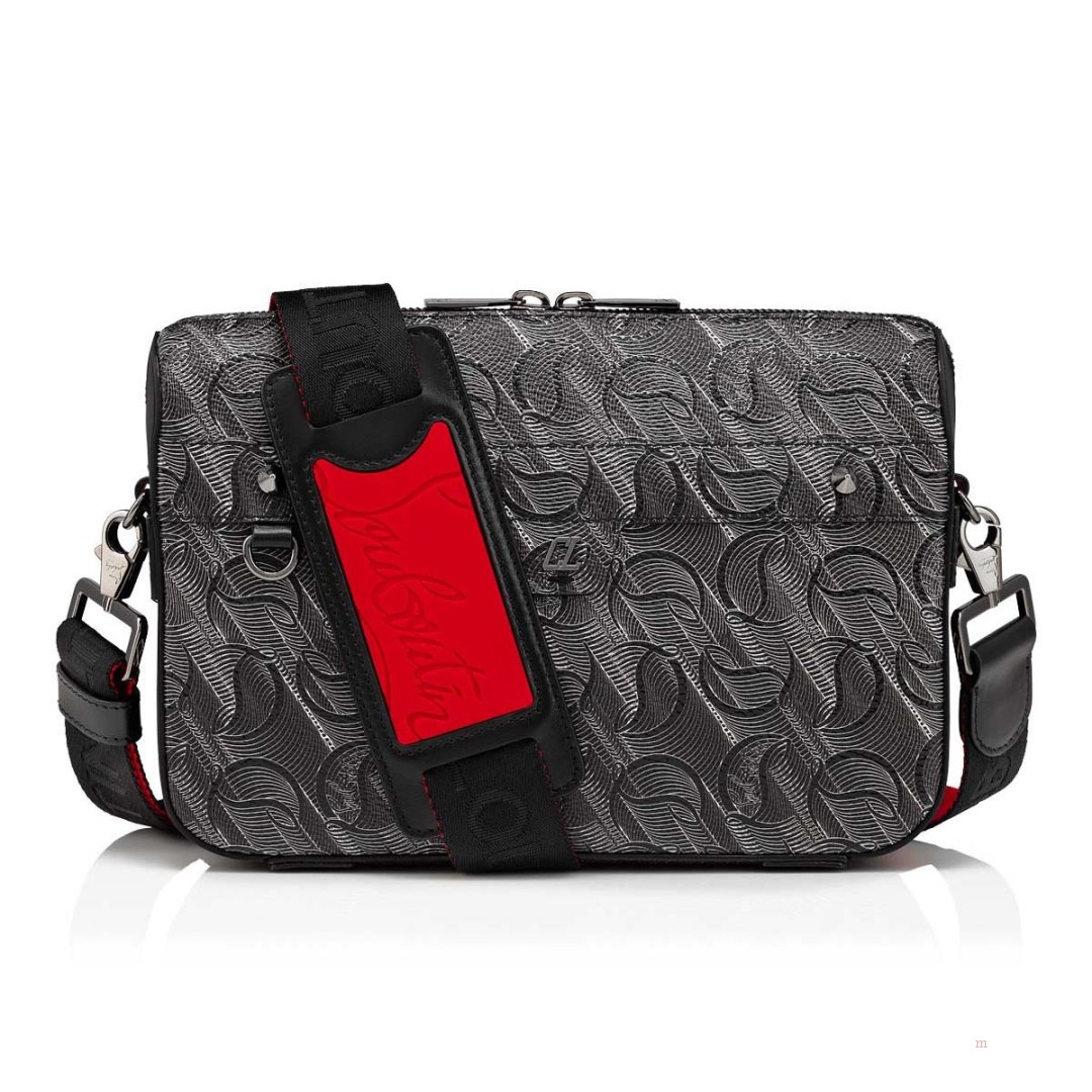 Christian Louboutin Ruisbuddy Men\'s Leather Bag Black | MVCFOJ985