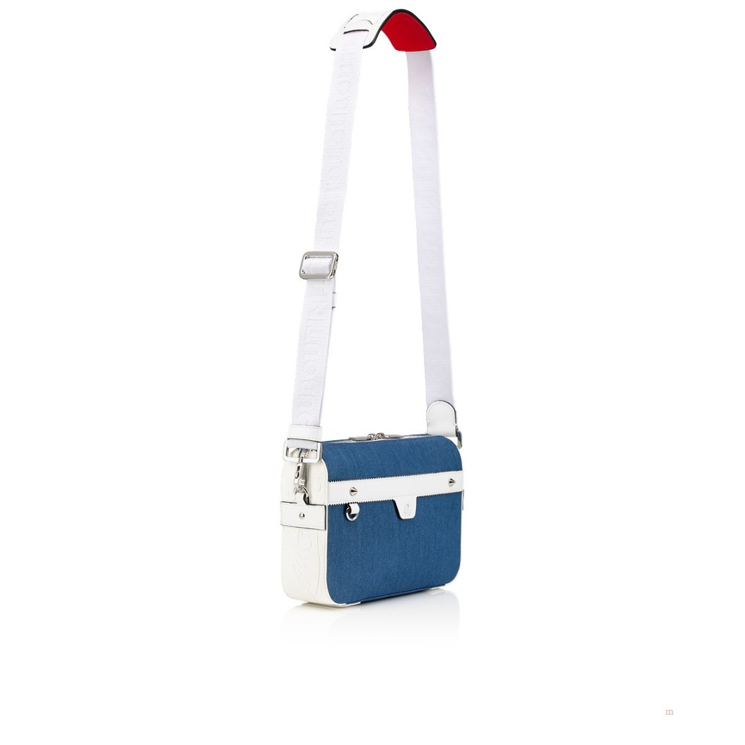 Christian Louboutin Ruisbuddy Men's Messenger Bag Blue | HJDEAP472