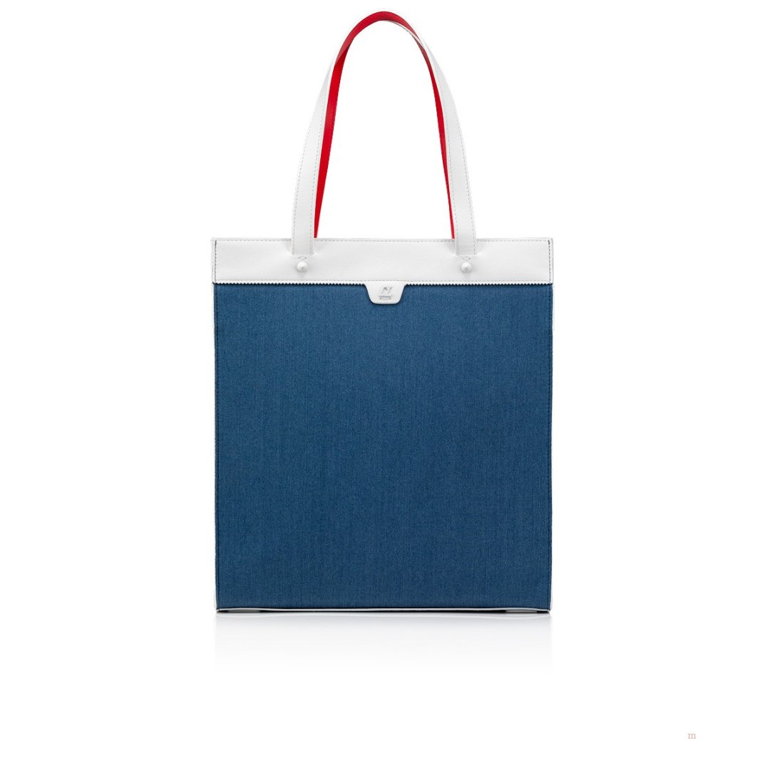 Christian Louboutin Ruistote Men's Tote Bag Blue | UKRWFT283