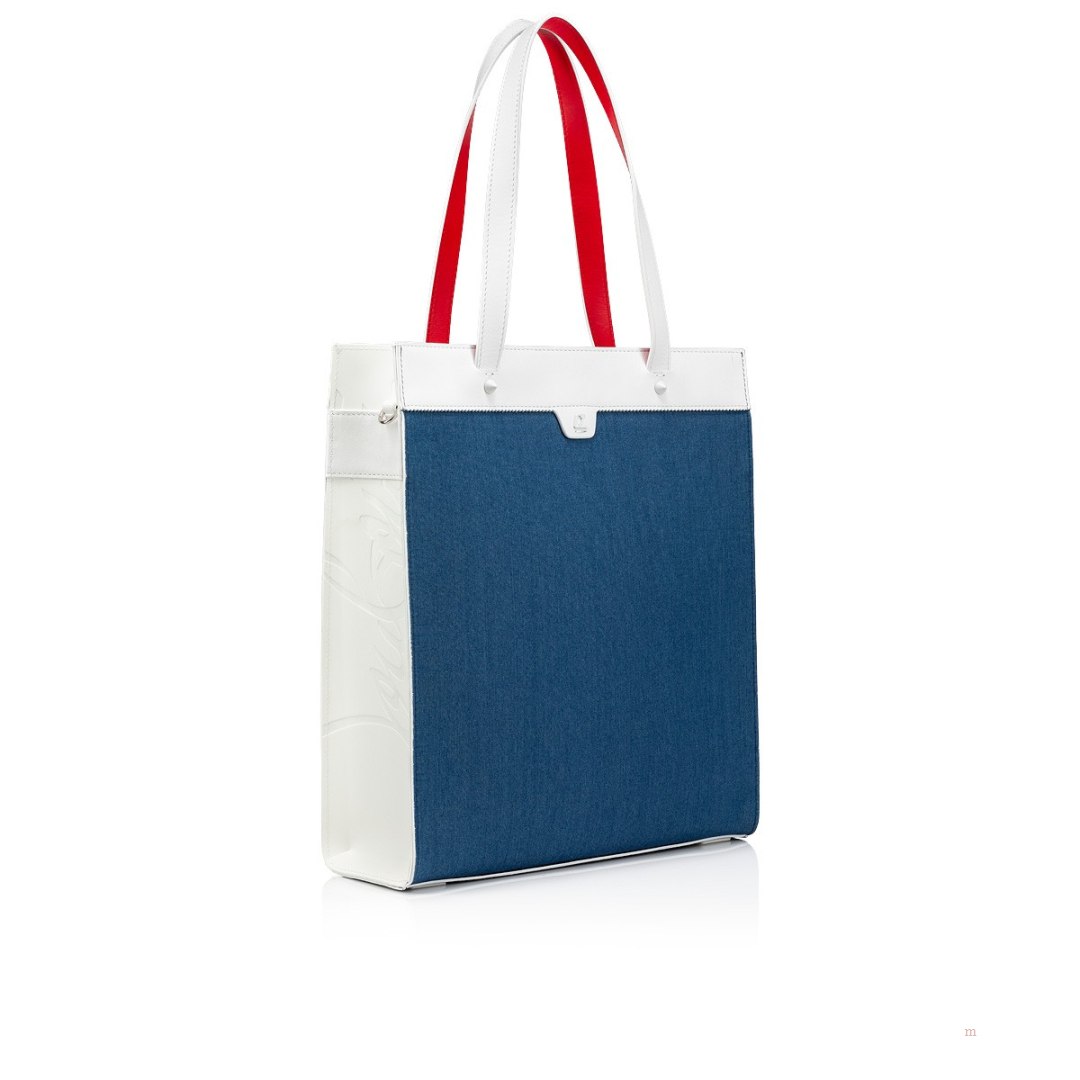 Christian Louboutin Ruistote Men's Tote Bag Blue | UKRWFT283