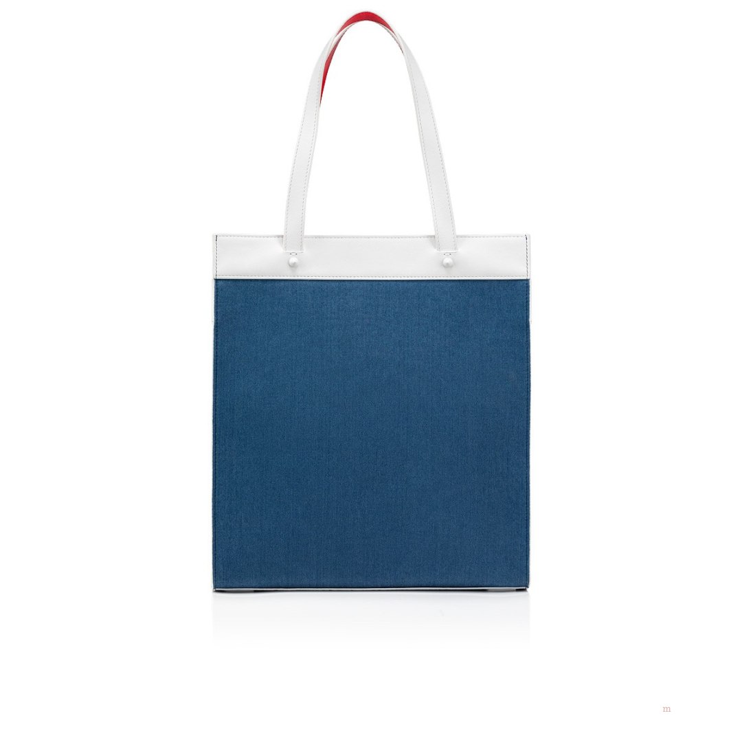 Christian Louboutin Ruistote Men's Tote Bag Blue | UKRWFT283