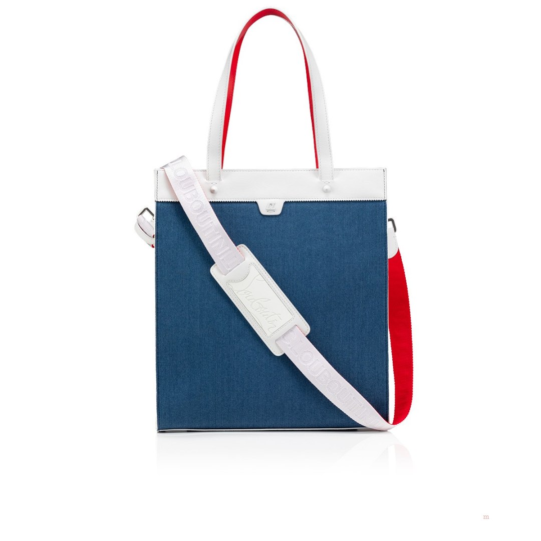 Christian Louboutin Ruistote Men\'s Tote Bag Blue | UKRWFT283