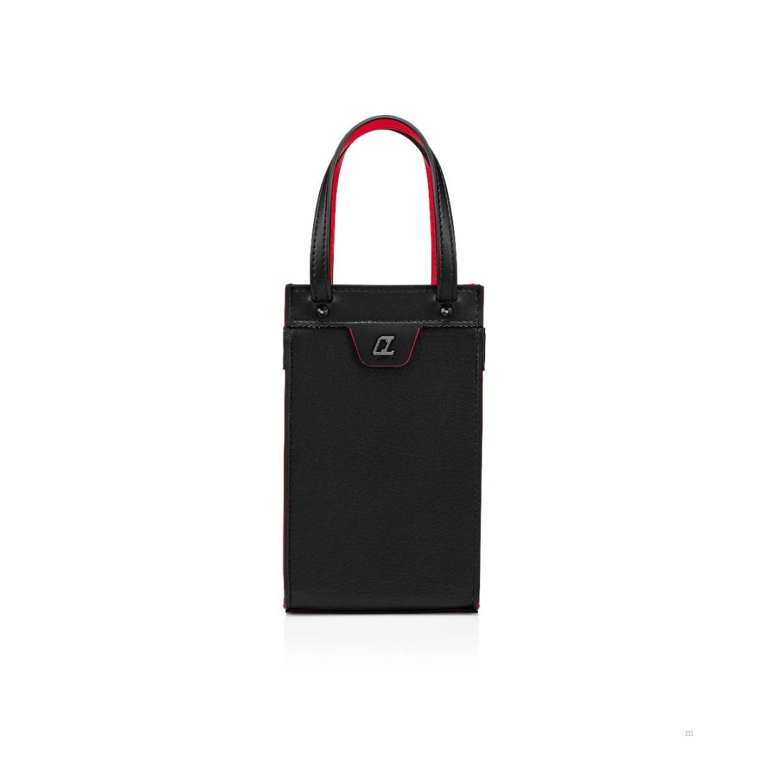 Christian Louboutin Ruistote nano Men's Tote Bag Black | KASYTB302