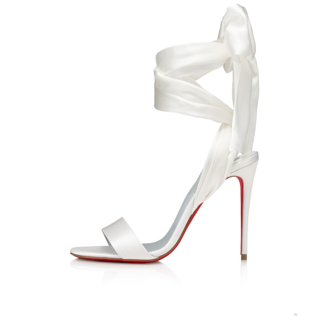 Christian Louboutin Sandale du Désert Women's Sandals White | XRMWIU482