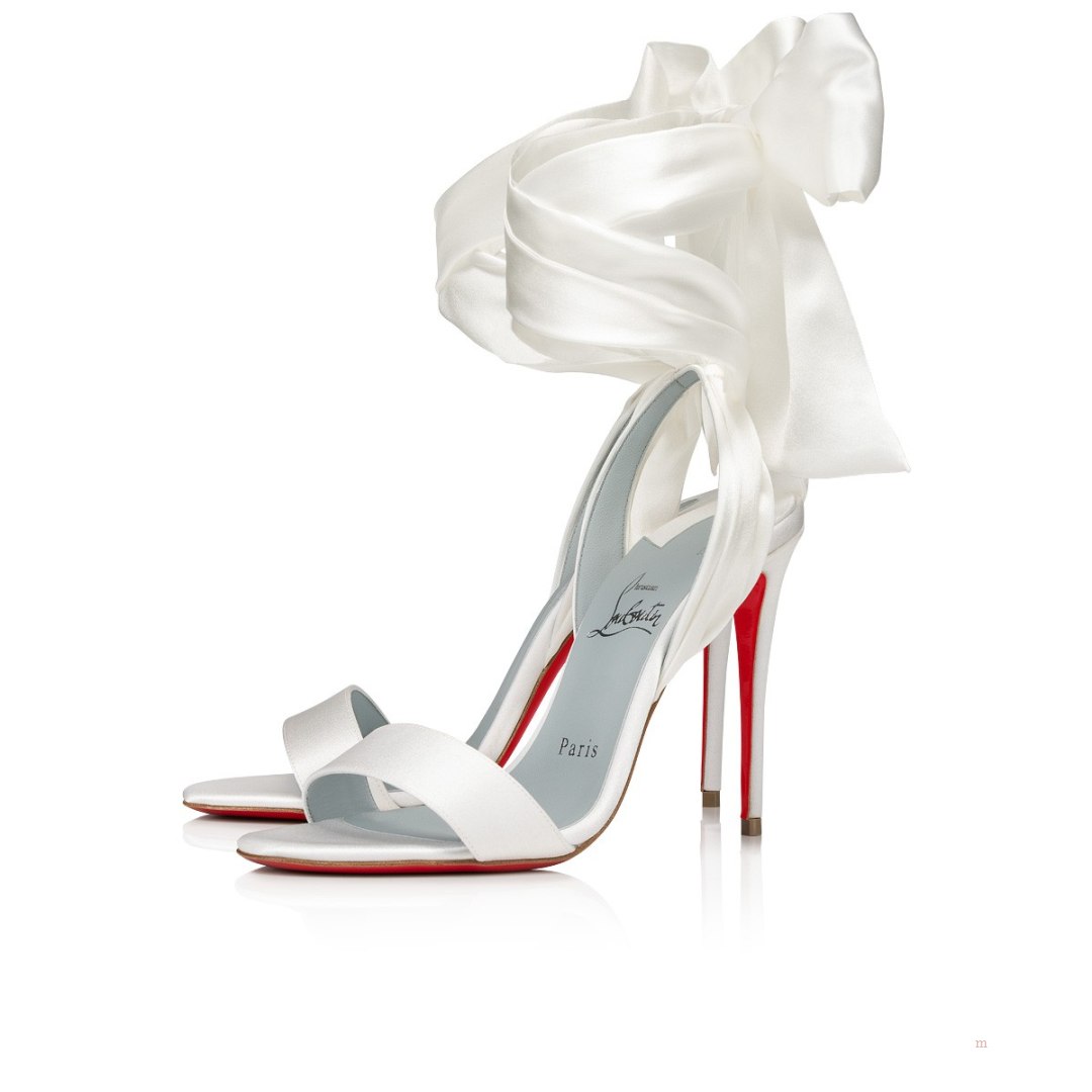 Christian Louboutin Sandale du Désert Women\'s Sandals White | XRMWIU482