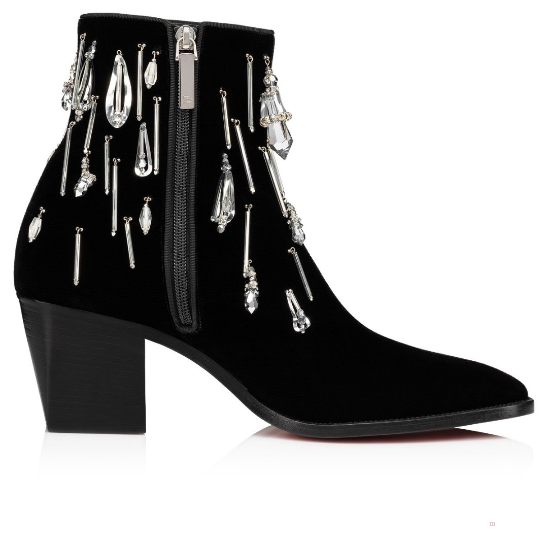 Christian Louboutin Save the Pampilla Men's Ankle Boots Black | PDJHFM738