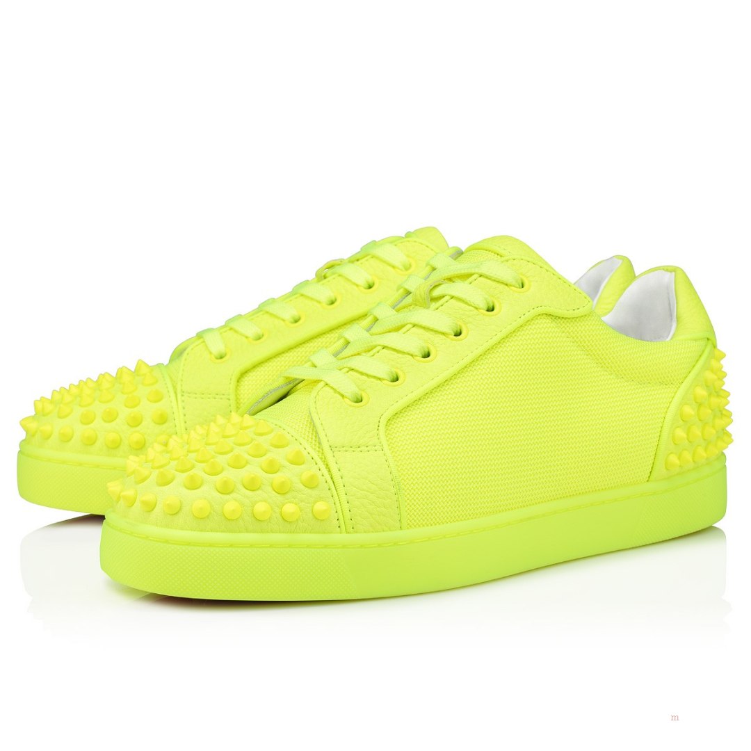 Christian Louboutin Seavaste 2 Men's Low Top Sneakers Yellow | HDGRCB639