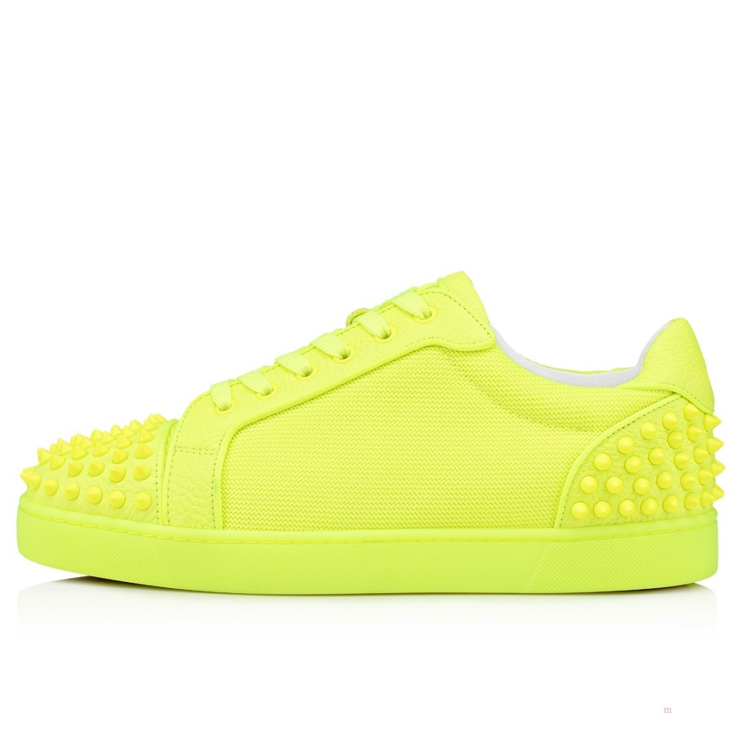 Christian Louboutin Seavaste 2 Men's Low Top Sneakers Yellow | HDGRCB639