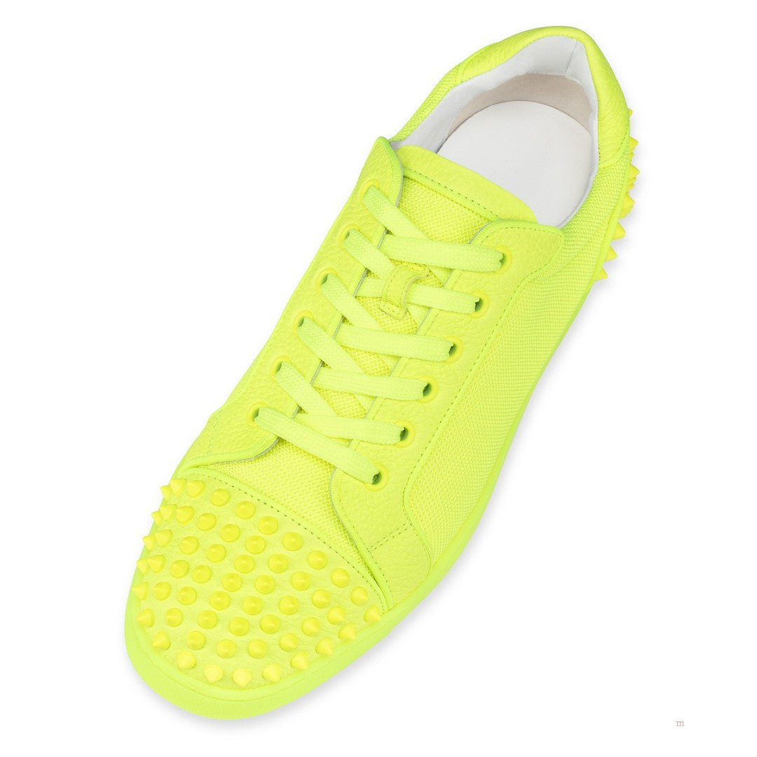 Christian Louboutin Seavaste 2 Men's Low Top Sneakers Yellow | HDGRCB639