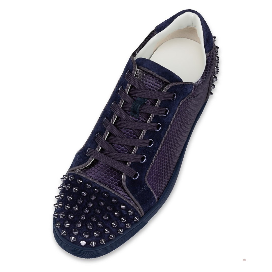 Christian Louboutin Seavaste 2 Men's Low Top Sneakers Blue | TXWYZU974