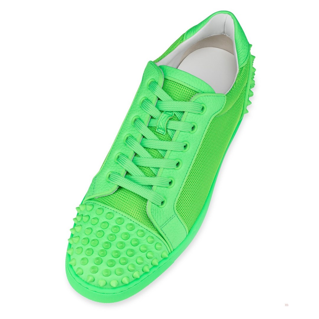 Christian Louboutin Seavaste 2 Men's Low Top Sneakers Green | WZHURE302