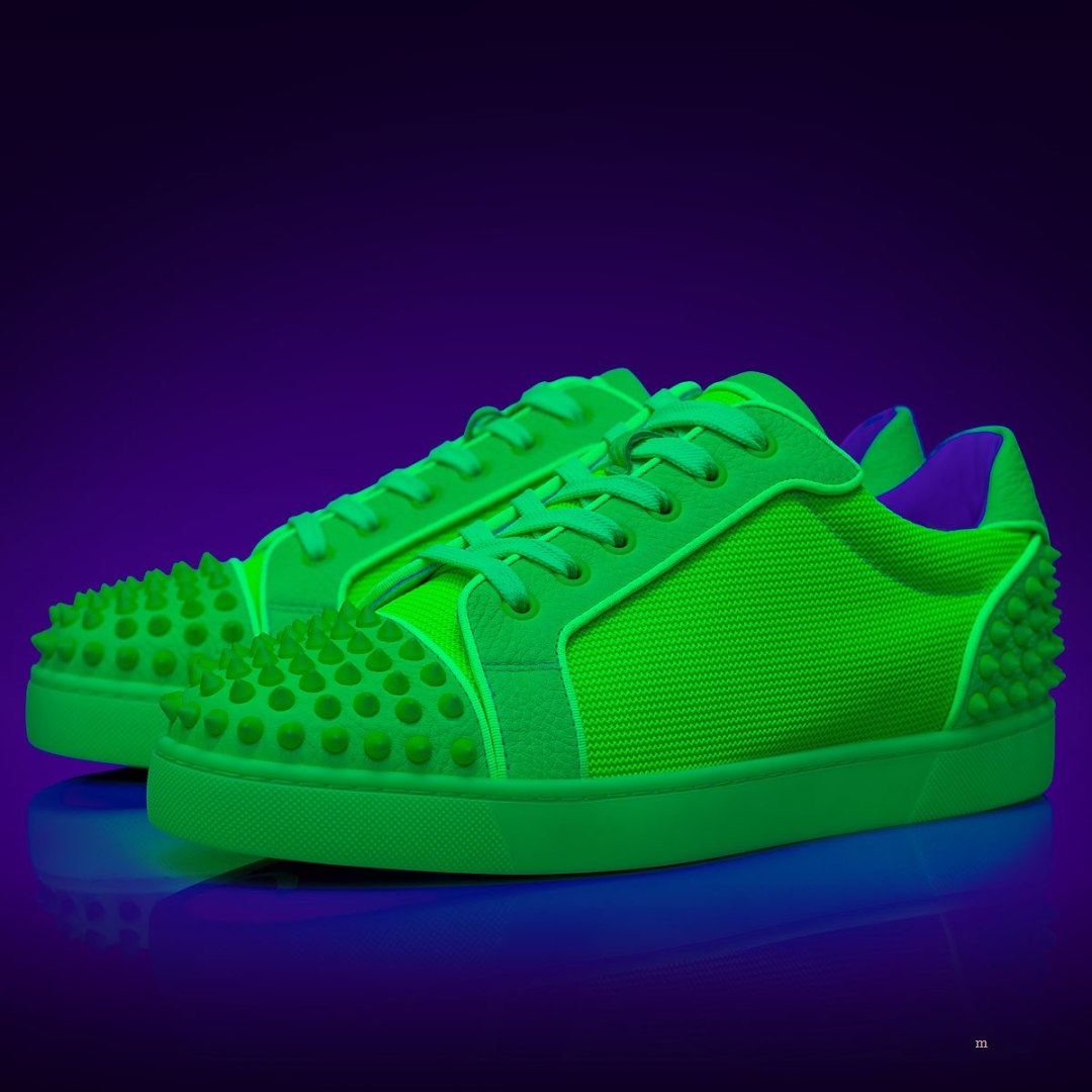 Christian Louboutin Seavaste 2 Men's Low Top Sneakers Green | WZHURE302