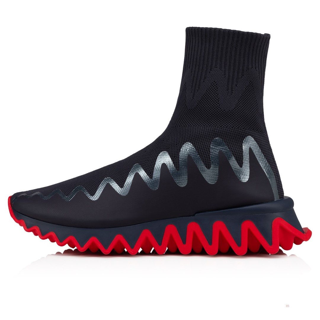 Christian Louboutin Sharky Sock Men's Sneakers Grey | XCGHZQ794