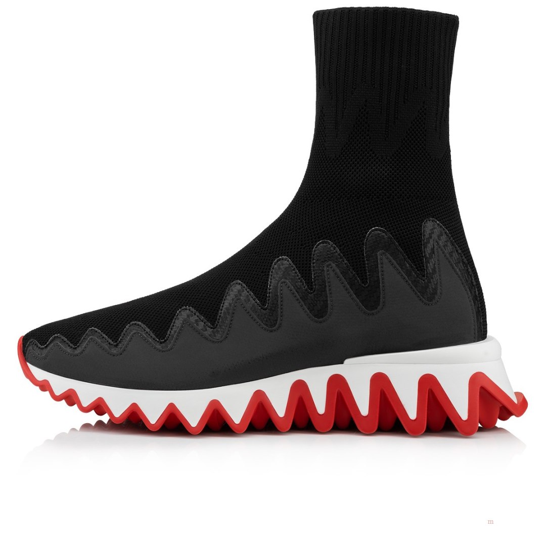 Christian Louboutin Sharky Sock Women's Sneakers Black | IRFZXW217