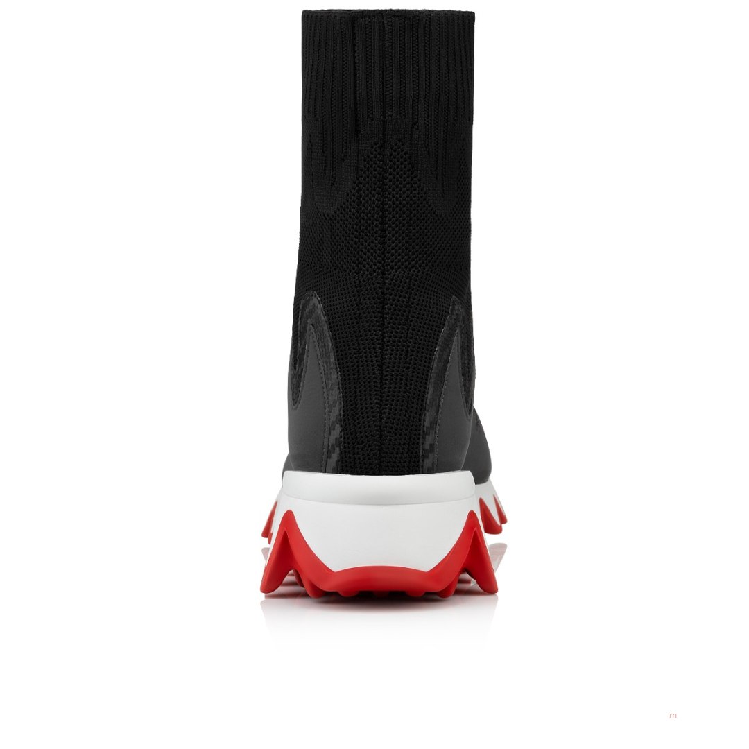 Christian Louboutin Sharky Sock Women's Sneakers Black | IRFZXW217