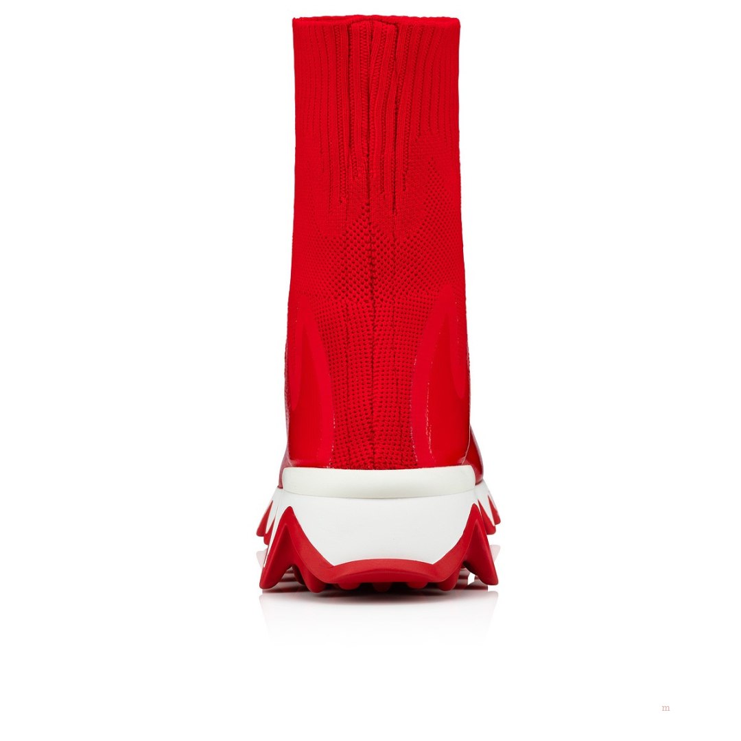 Christian Louboutin Sharky Sock Women's Sneakers Red | TFPHLD431