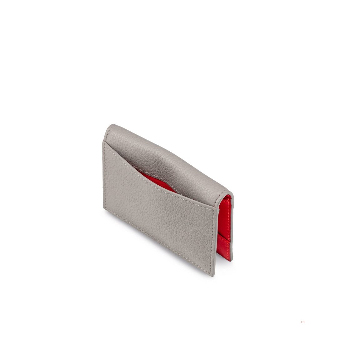 Christian Louboutin Sifnos card holder Men's Card Holder Grey | CEIVZH609