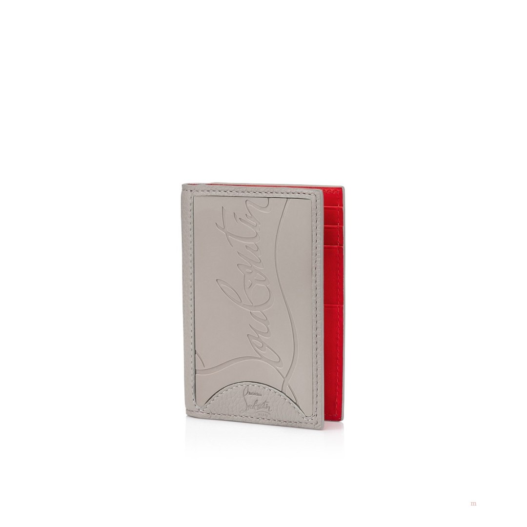 Christian Louboutin Sifnos card holder Men\'s Card Holder Grey | CEIVZH609