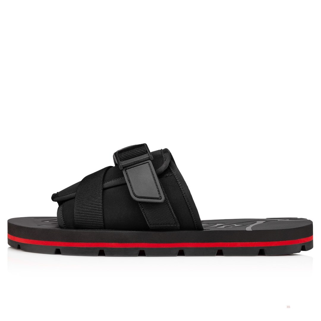 Christian Louboutin Siwa Clip Men's Sandals Black | MVOGHJ578