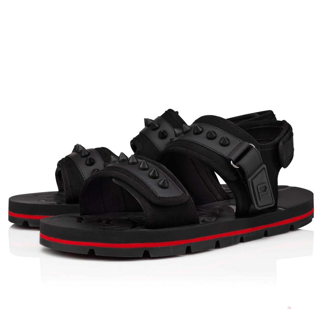 Christian Louboutin Siwa Men's Sandals Black | FAJGOT651