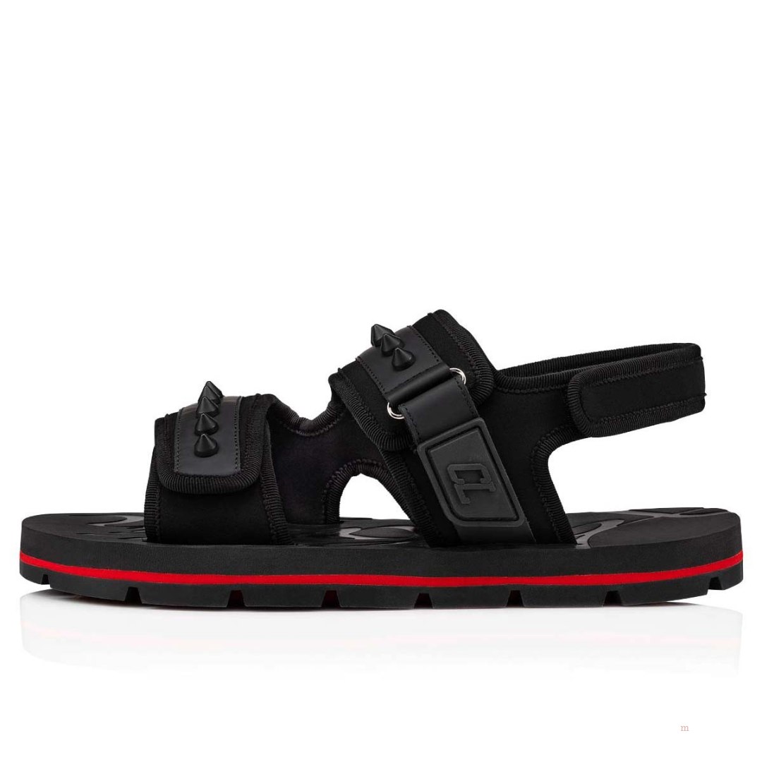 Christian Louboutin Siwa Men's Sandals Black | FAJGOT651