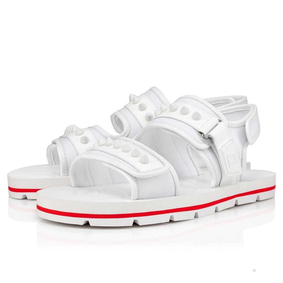 Christian Louboutin Siwa Men's Sandals White | MGVSED643