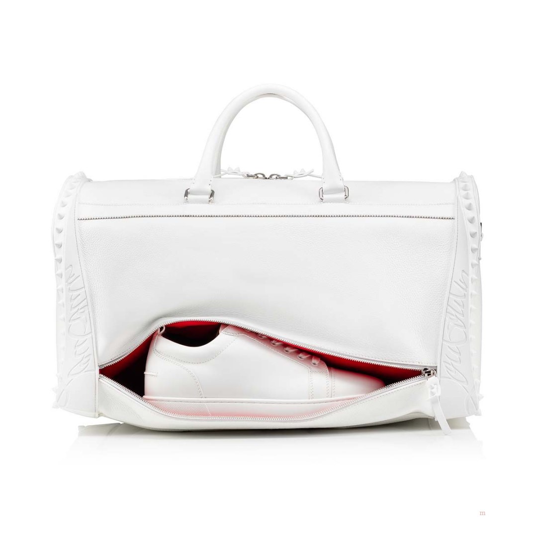 Christian Louboutin Sneakender Men's Travel Bag White | EUOMKX895