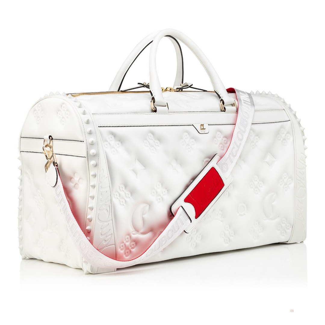 Christian Louboutin Sneakender Men's Travel Bag White | JFVZDM182