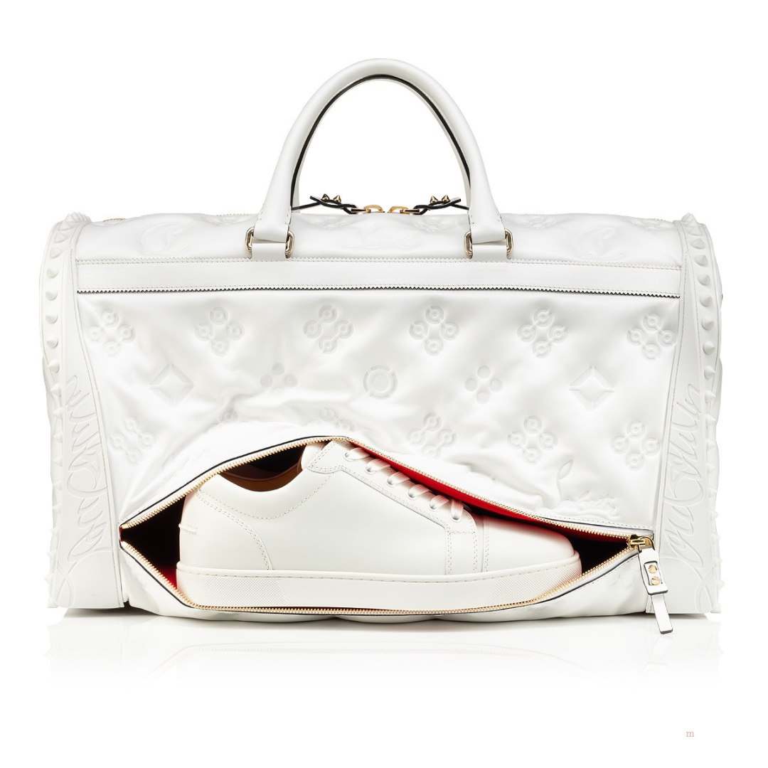 Christian Louboutin Sneakender Men's Travel Bag White | JFVZDM182