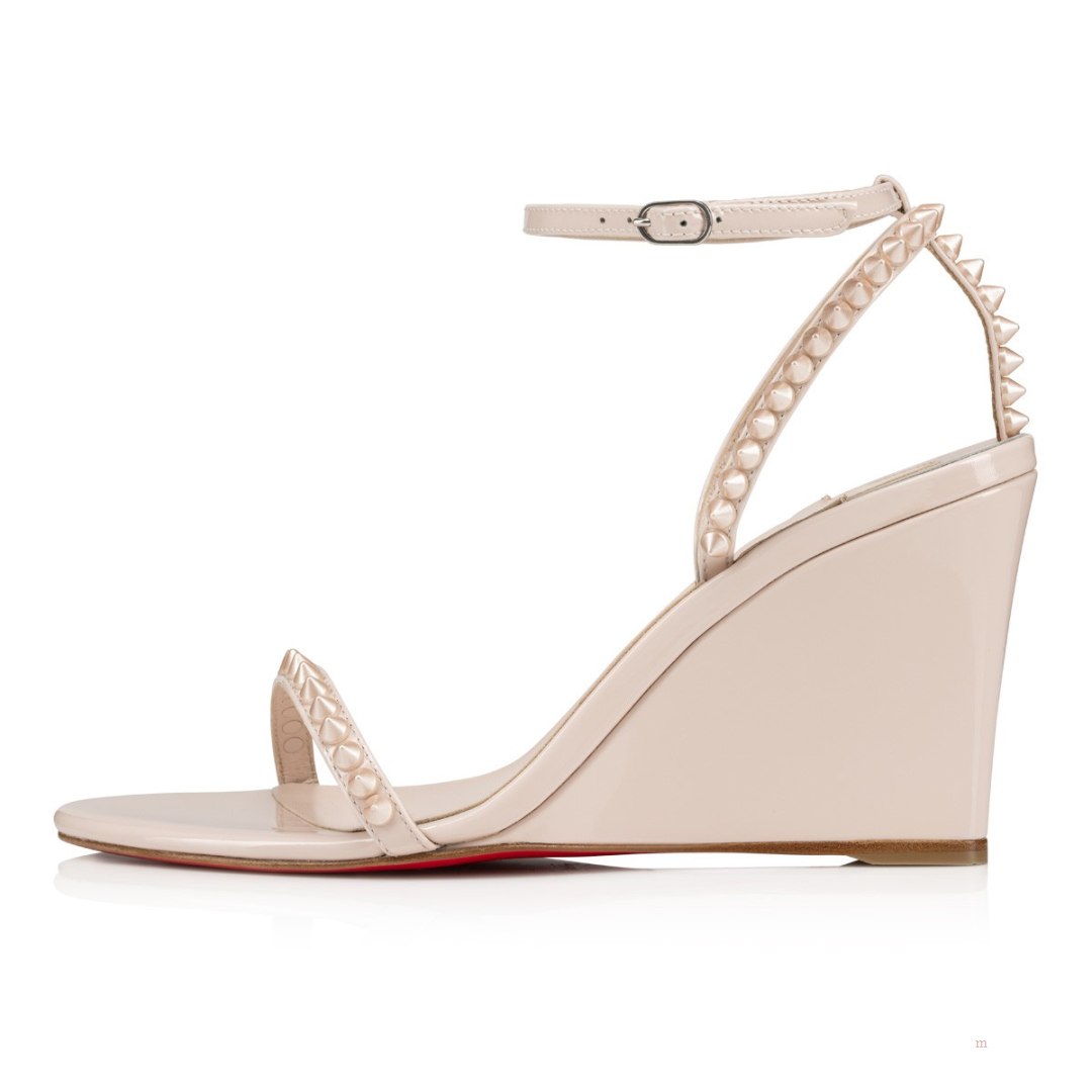 Christian Louboutin So Me Wedge Women's Sandals Beige | CALTQI526